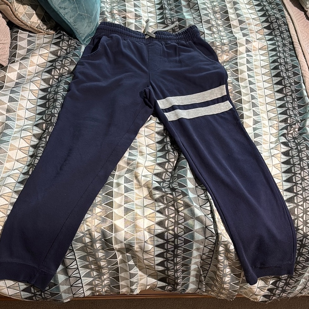 Arizona Jean Company Blue and White Joggers with Elastic Cuffs